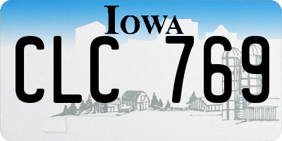IA license plate CLC769