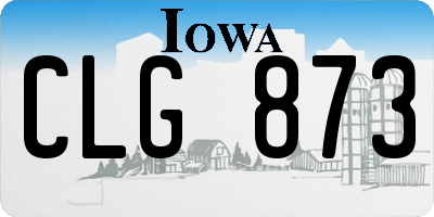 IA license plate CLG873