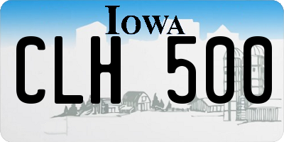 IA license plate CLH500