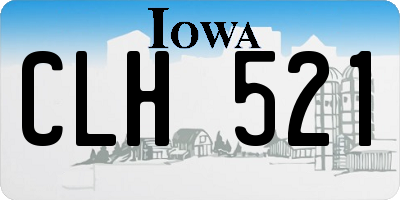 IA license plate CLH521