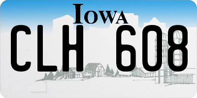 IA license plate CLH608
