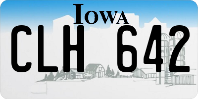 IA license plate CLH642