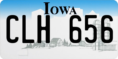 IA license plate CLH656