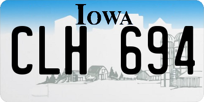 IA license plate CLH694