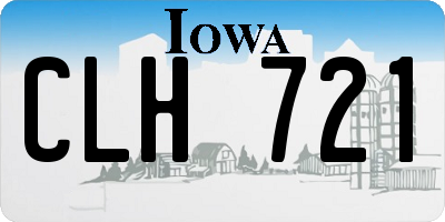 IA license plate CLH721