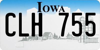IA license plate CLH755