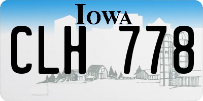 IA license plate CLH778