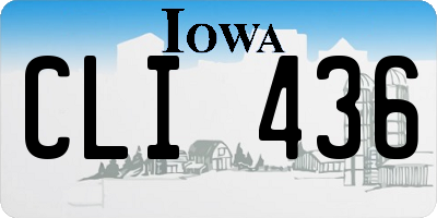 IA license plate CLI436