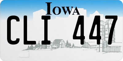 IA license plate CLI447