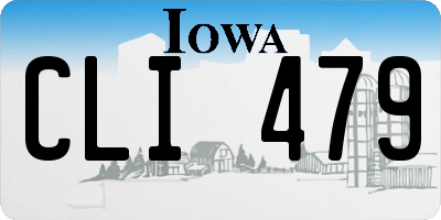 IA license plate CLI479