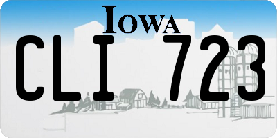 IA license plate CLI723