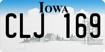 IA license plate CLJ169