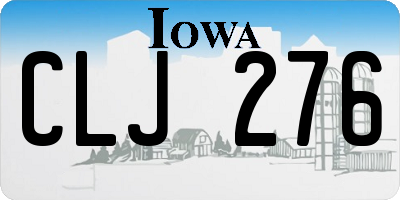 IA license plate CLJ276