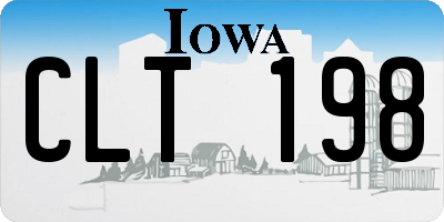 IA license plate CLT198