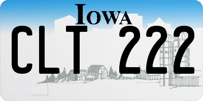 IA license plate CLT222