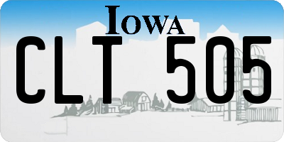 IA license plate CLT505