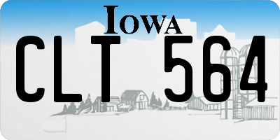 IA license plate CLT564