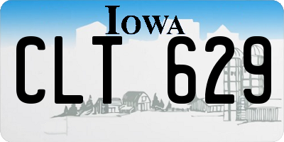 IA license plate CLT629