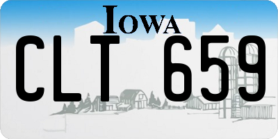 IA license plate CLT659