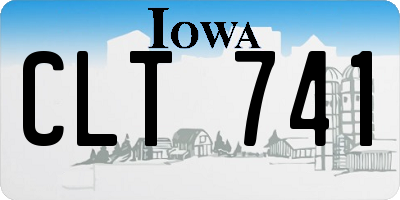 IA license plate CLT741