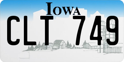 IA license plate CLT749