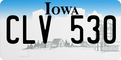 IA license plate CLV530