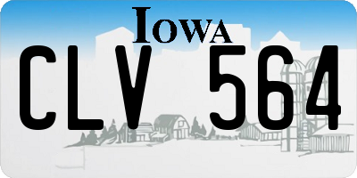 IA license plate CLV564