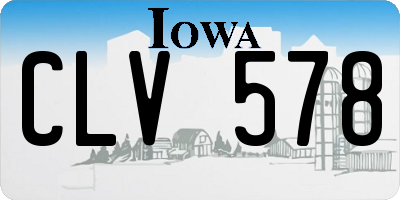 IA license plate CLV578