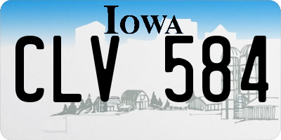 IA license plate CLV584
