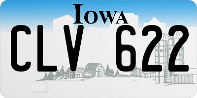 IA license plate CLV622