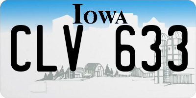 IA license plate CLV633