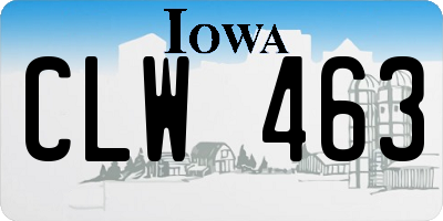 IA license plate CLW463