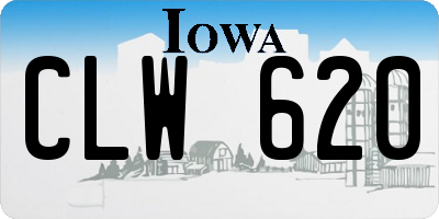 IA license plate CLW620