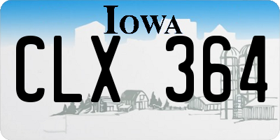 IA license plate CLX364