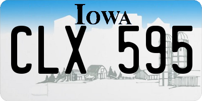 IA license plate CLX595
