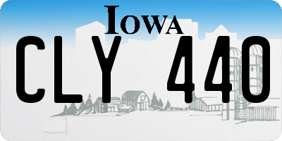 IA license plate CLY440