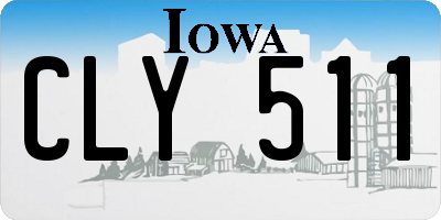 IA license plate CLY511