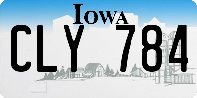 IA license plate CLY784