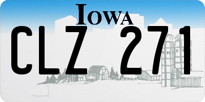 IA license plate CLZ271