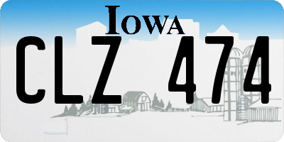 IA license plate CLZ474