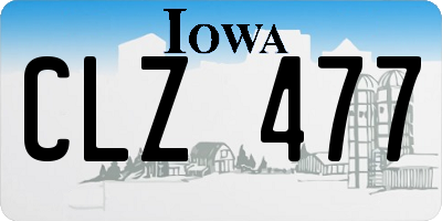 IA license plate CLZ477
