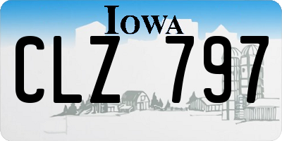 IA license plate CLZ797
