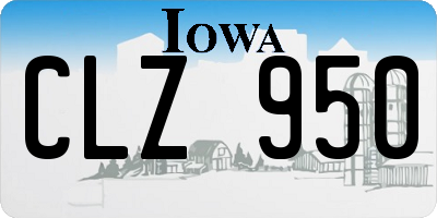 IA license plate CLZ950