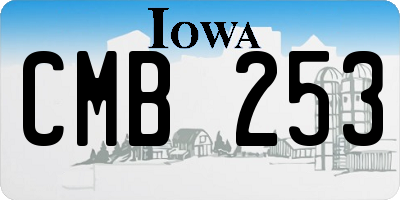 IA license plate CMB253