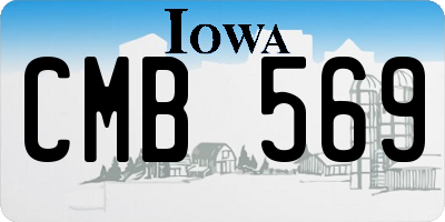 IA license plate CMB569