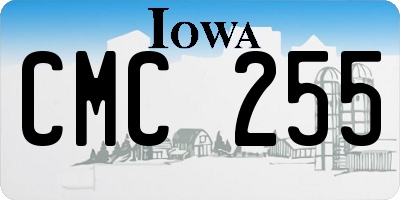IA license plate CMC255