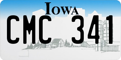 IA license plate CMC341