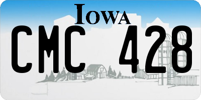 IA license plate CMC428