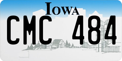 IA license plate CMC484