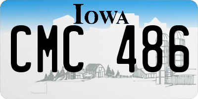 IA license plate CMC486
